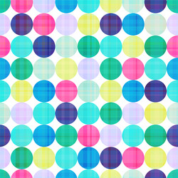 Seamless polka background pattern vector