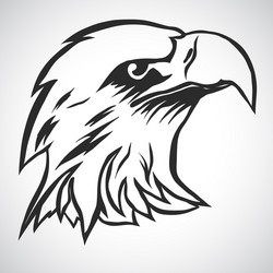 eagle head logo vector image