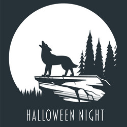 halloween night concept 01 vector image