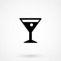 cocktail icon vector image