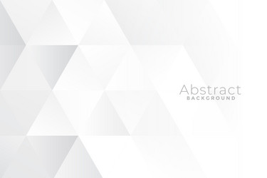 abstract white triangles background design vector image