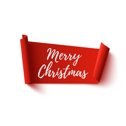 merry christmas abstract banner vector image