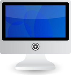 computer monitor vector image