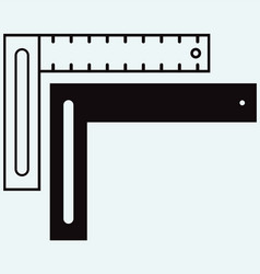 setsquare symbol vector image