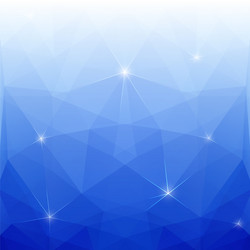 abstract blue polygonal background for design vector image