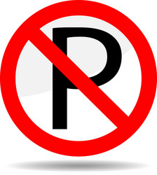 ban parking vector image