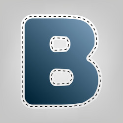 letter b sign design template element vector image