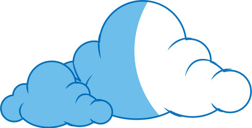 Cartoon cloud graffiti artistic design vector