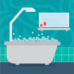 bathroom icons design vector image