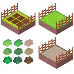 farm iso vector image