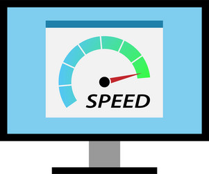 high speed internet computer test vector image