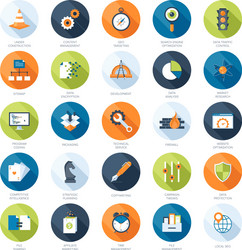 seo icons vector image