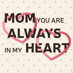 happy mothers day greeting card vector image