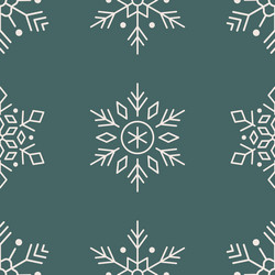 year seamless pattern snowflakes vector image