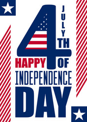 happy independence day vertical background july vector image