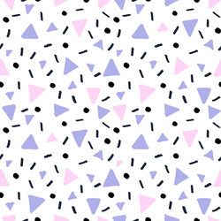 hand drawn retro seamless pattern vector image