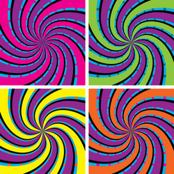 acid swirls vector image