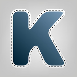 letter k sign design template element vector image