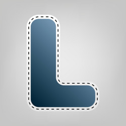 letter l sign design template element vector image