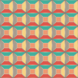 seamless pattern based on geometric shapes vector image