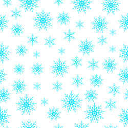 winter snowflakes seamless background vector image