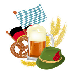 Oktoberfest beer festival or poster vector