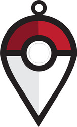 pokemon logo template vector image