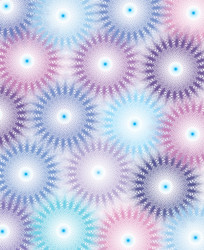 geometric flower abstract pattern blue violet vector image