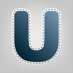 letter u sign design template element vector image