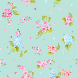 seamless flower pattern vector image