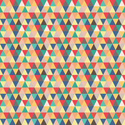 seamless pattern based on geometric shapes vector image