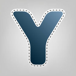 letter y sign design template element vector image