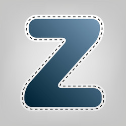 letter z sign design template element vector image