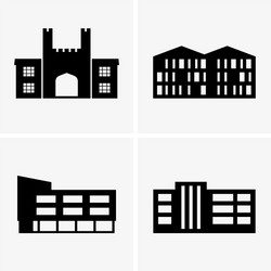 University buildings vector