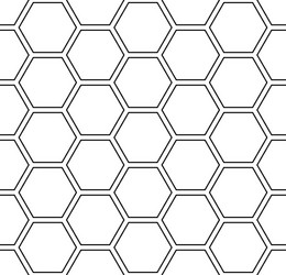 seamless hexagons pattern vector image