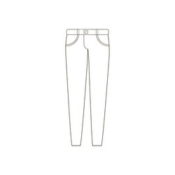 jeans pants trousers vector image