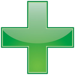 green icon vector image