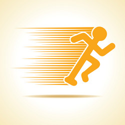 Running man icon vector