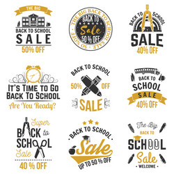 back to school design vector image