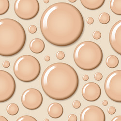 cream round bubble seamless pattern vector image