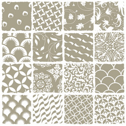 seamless patterns set vector image