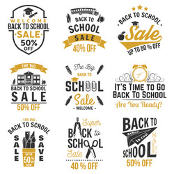 back to school design vector image