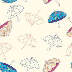 umbrellas seamless vector image