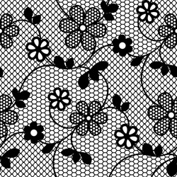 lace flowers seamless pattern vector image