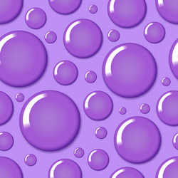 purple round bubble seamless pattern vector image