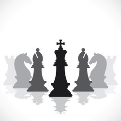 chess game concept stock vector image