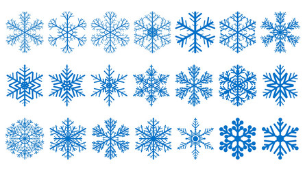 christmas snowflakes vector image