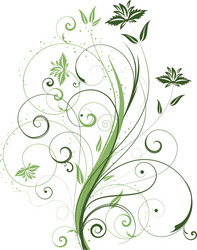 floral abstract vector image