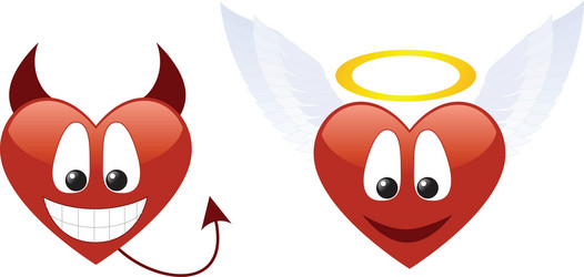 smile heart vector image