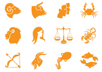 Zodiac signs vector